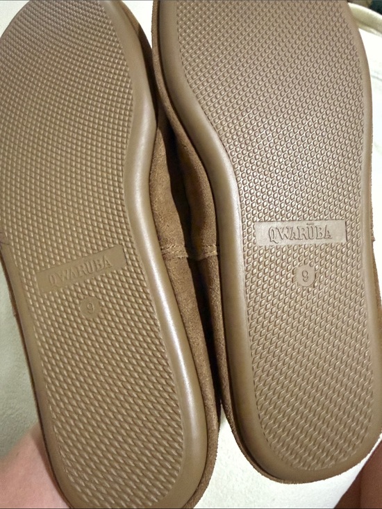 Qwaruba M9 W10 Chestnut Suede Slip-On Loafers with Shearling Lining main image 5
